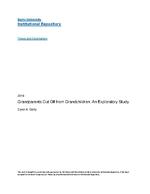 Grandparents cut off from grandchildren : an exploratory study